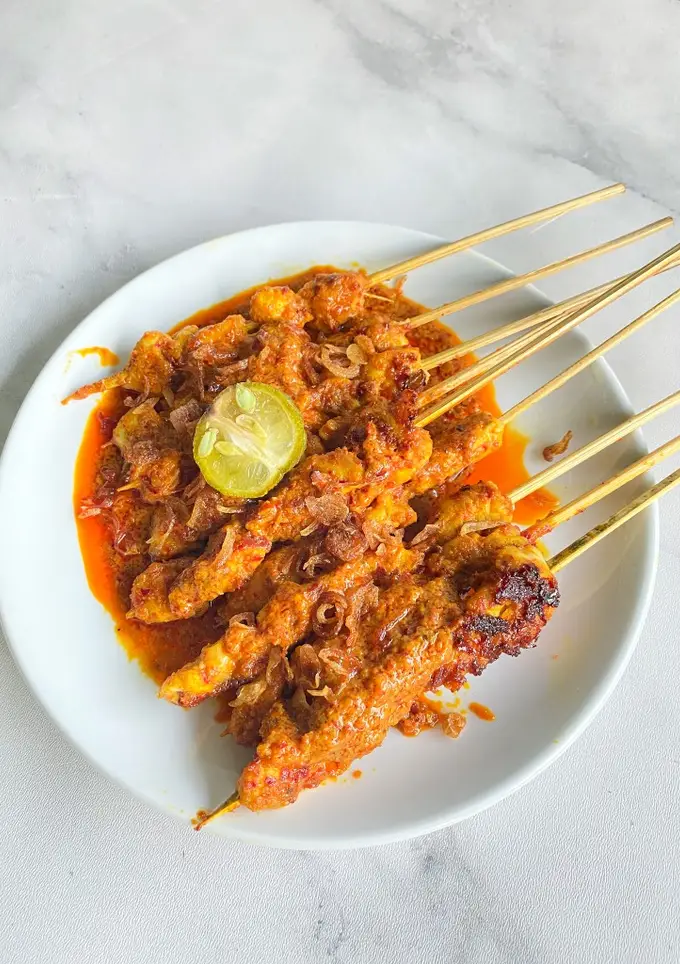 A delicious Bulayak Satay when finished